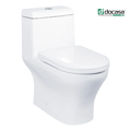 Docasa A370 P-trap 180mm S-Trap 200mm 250mm Bathroom One Piece Rimless Washdown WC Water Closet 1 Piece Jamban Duduk