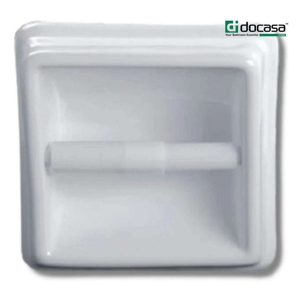 DOCASA PH01 170mm White Ceramic Tissue Holder