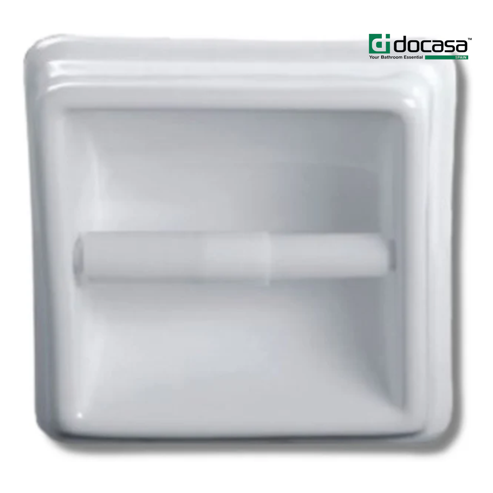 DOCASA PH01 170mm White Ceramic Tissue Holder