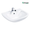 DOCASA B305 440mm Ceramic Wall Hung Basin Sinki Tandas Bilik Mandi For Bathroom, Dining Area, And Outdoor