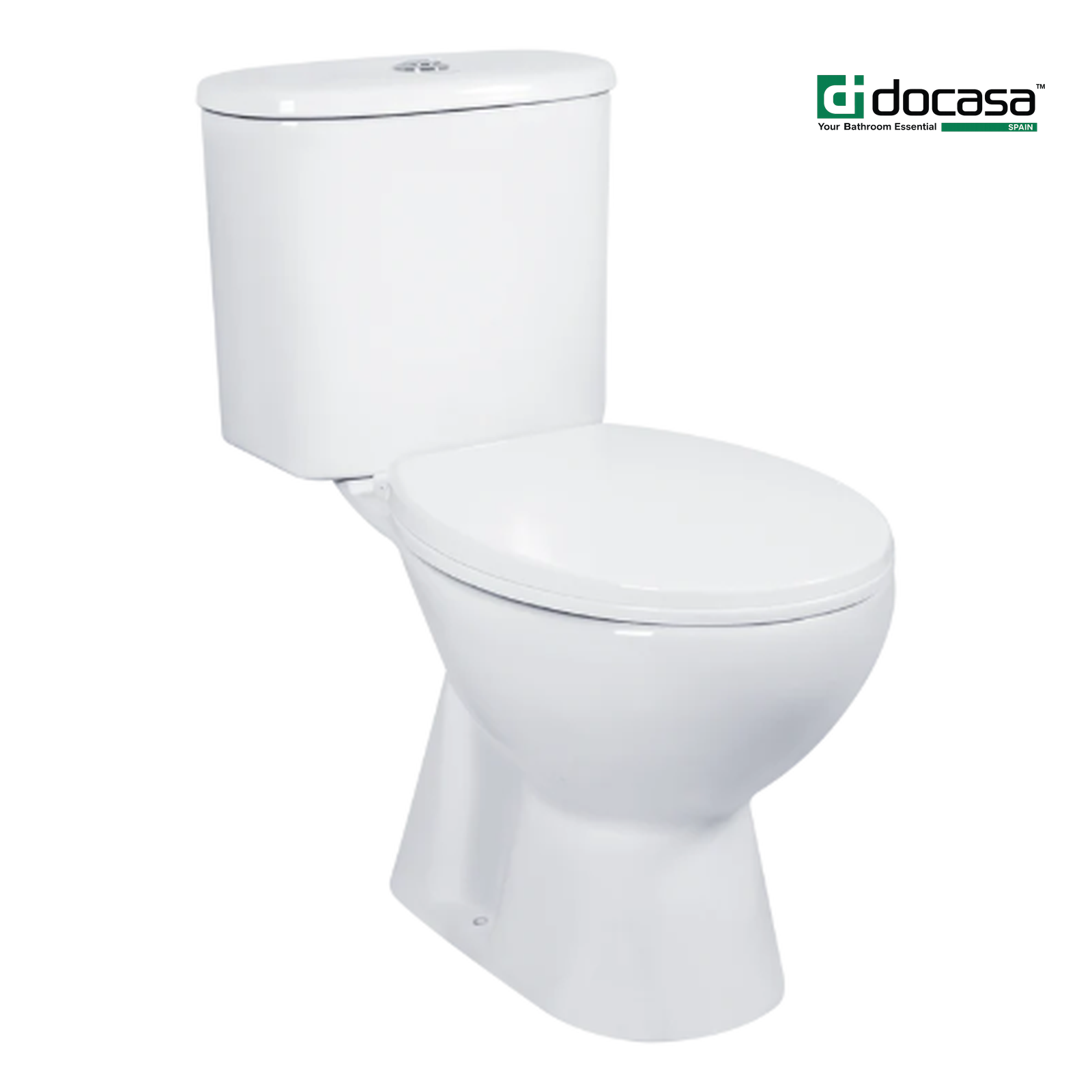 Docasa WD011 P-trap 180mm S-Trap 250mm Bathroom Closed Couple Washdown WC Water Closet 2 Piece Jamban Duduk Murah Jimat