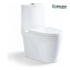 DOCASA A828 390mm White One Piece White Washdown Water Closet