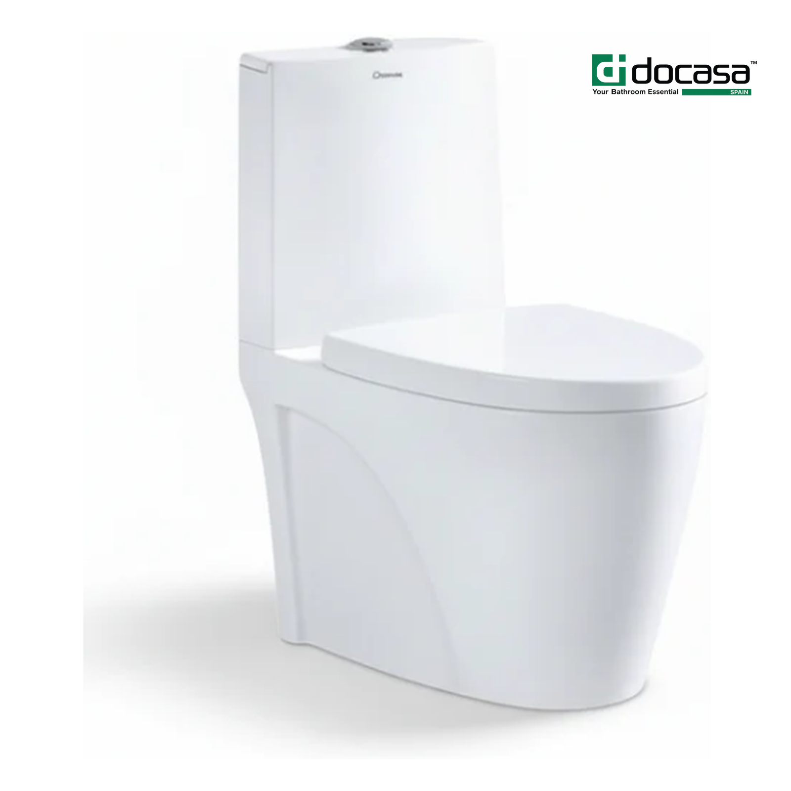 DOCASA A828 390mm White One Piece White Washdown Water Closet