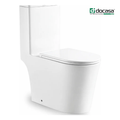 Docasa A380 P-Trap 180 S-Trap 250mm Bathroom One Piece Tornado Rimless WC Water Closet 1Piece Jamban Duduk UF Solf Close