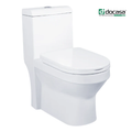 Docasa A890 P-trap 180mm S-Trap 250mm 300mm Bathroom One Piece Rimless Washdown WC Water Closet 1 Piece Jamban Duduk