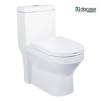 Docasa A890 P-trap 180mm S-Trap 250mm 300mm Bathroom One Piece Rimless Washdown WC Water Closet 1 Piece Jamban Duduk