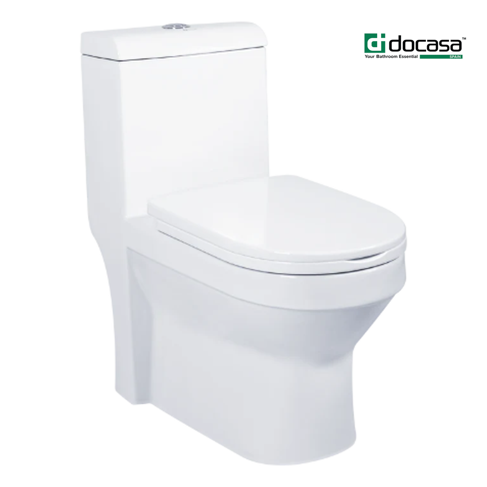 Docasa A890 P-trap 180mm S-Trap 250mm 300mm Bathroom One Piece Rimless Washdown WC Water Closet 1 Piece Jamban Duduk