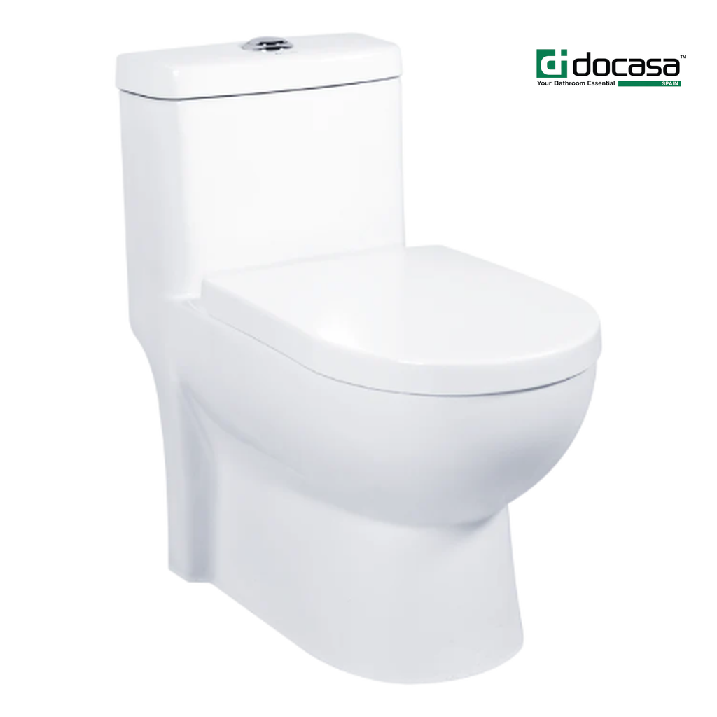 Docasa A310 P-trap 180mm S-Trap 200mm 250mm 300mm Bathroom One Piece Rimless Washdown WC Water Closet Jamban Duduk