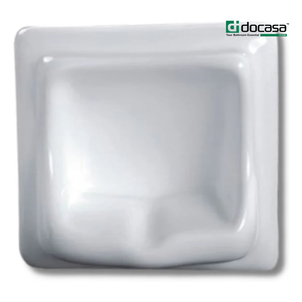 DOCASA SH01 170mm White Ceramic Soap Holder