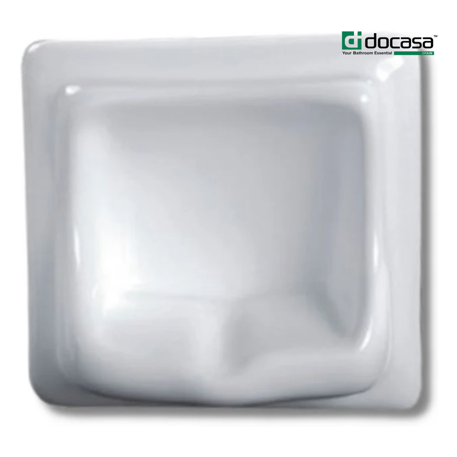 DOCASA SH01 170mm White Ceramic Soap Holder