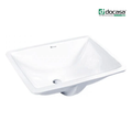 DOCASA 2018 472mm Ceramic White Under Counter Basin Sinki Tandas Bilik Mandi For Bathroom,Dining Area,Outdoor Murah