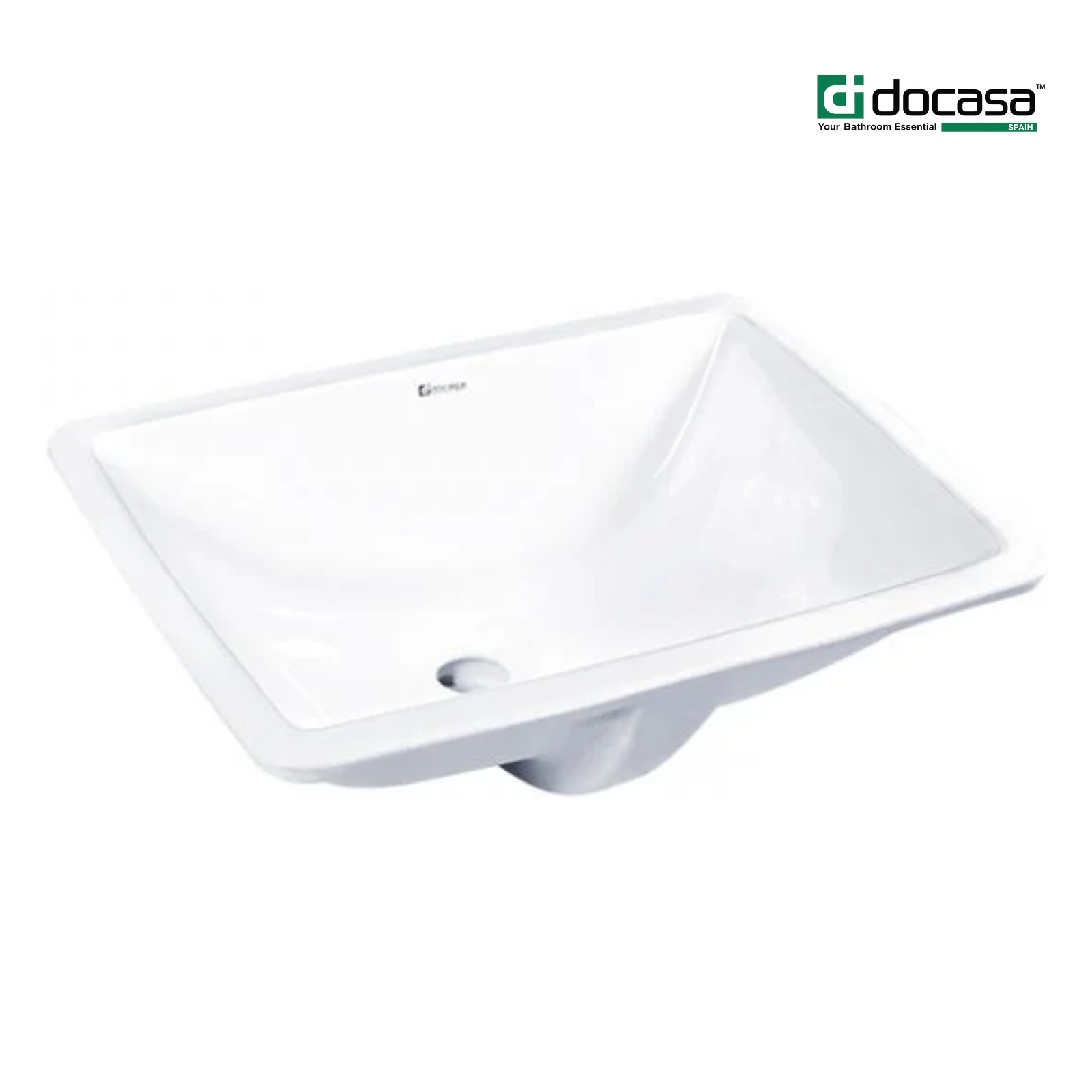 DOCASA 2018 472mm Ceramic White Under Counter Basin Sinki Tandas Bilik Mandi For Bathroom,Dining Area,Outdoor Murah