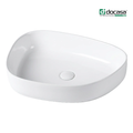 DOCASA 3179 550mm Ceramic White Counter Top Basin Sinki Tandas Bilik Mandi For Bathroom,Dining Area, And Outdoor Murah