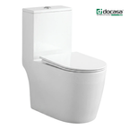 Docasa A286 P-trap 180mm S-Trap 250mm 200mm 150mm Bathroom One Piece Rimless Washdown WC Water Closet 1 Piece Jamban Duduk