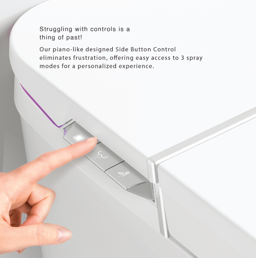 Sorento SRTWC191-G2 Smart Intelligent Water Closet Toilet with Wireless Remote Control | Siphonic Flush | S-Trap 250mm