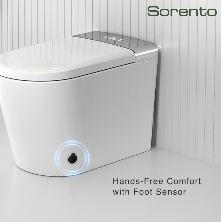 Sorento SRTWC189-G2 Smart Intelligent Water Closet Toilet with Wireless Remote Control | Siphonic Flush | S-Trap 300mm