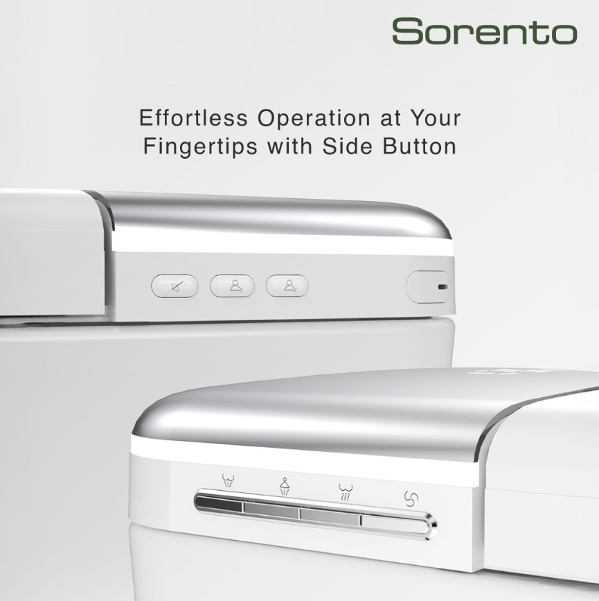 Sorento SRTWC189-G2 Smart Intelligent Water Closet Toilet with Wireless Remote Control | Siphonic Flush | S-Trap 300mm