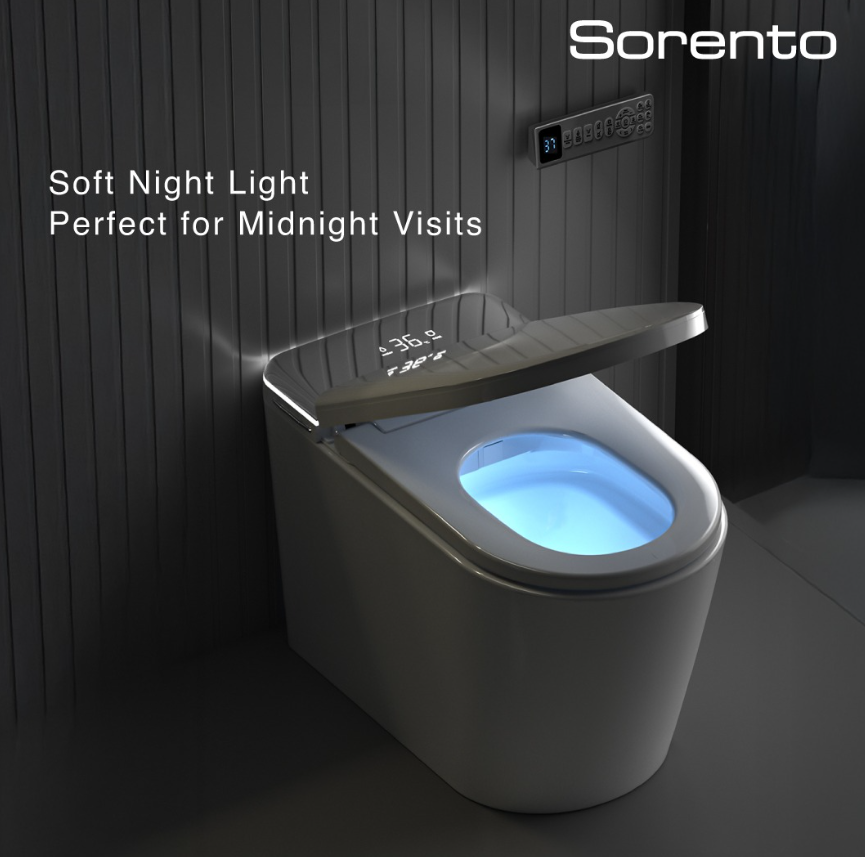Sorento SRTWC189-G2 Smart Intelligent Water Closet Toilet with Wireless Remote Control | Siphonic Flush | S-Trap 300mm