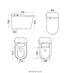 Sorento SRTWC192 Tankless Electronic Pulse Water Closet | Siphonic Flush | S-Trap 250mm