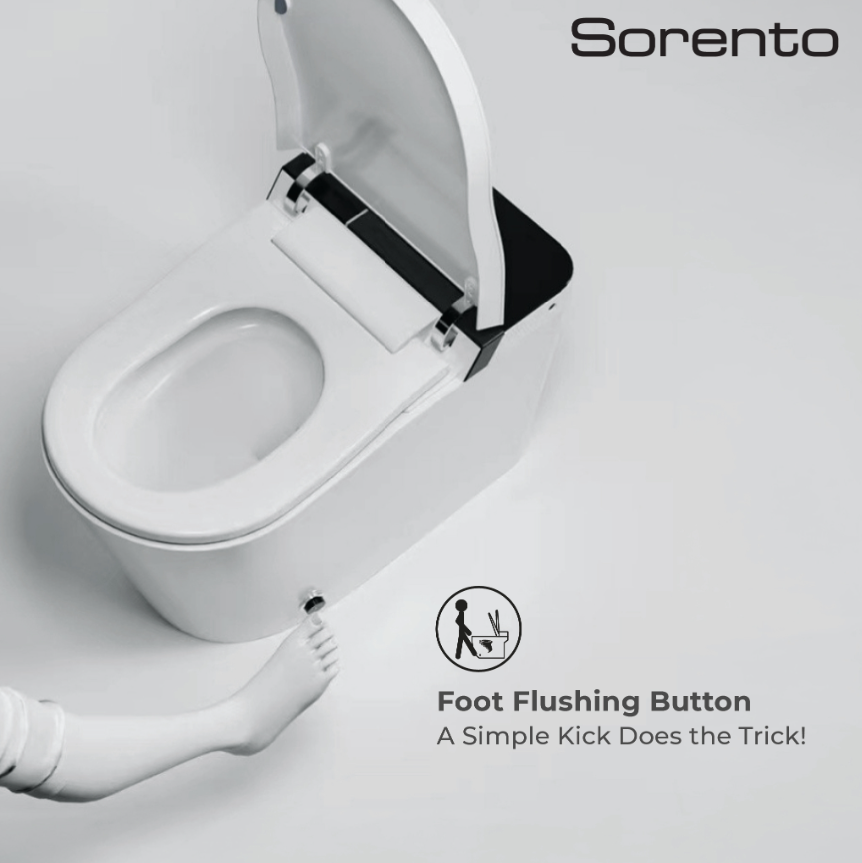 Sorento SRTWC192 Tankless Electronic Pulse Water Closet | Siphonic Flush | S-Trap 250mm
