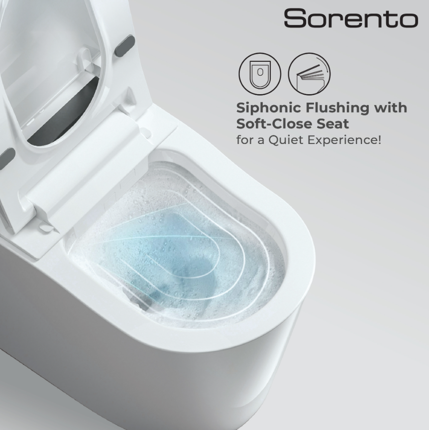 Sorento SRTWC192 Tankless Electronic Pulse Water Closet | Siphonic Flush | S-Trap 250mm