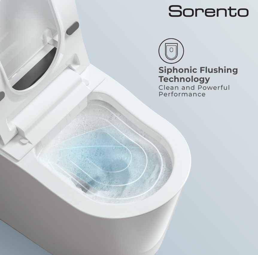 Sorento SRTWC193 Tankless Electronic Pulse Water Closet | Siphonic Flush | S-Trap 250mm