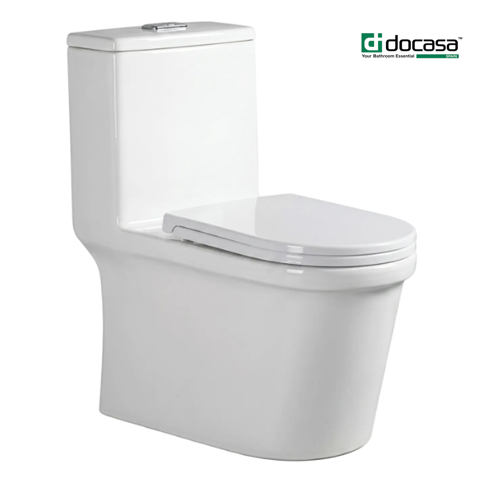 Docasa A888 S-Trap 200mm 250mm Bathroom One Piece Rimless Washdown WC Water Closet 1 Piece Jamban Duduk