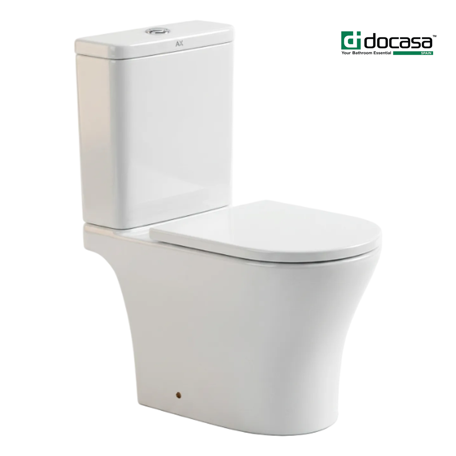 Docasa WD004 P-trap 180mm S-Trap 100mm till 250mm Bathroom Closed Coupled Rimless Washdown WC Water Closet Jamban Duduk