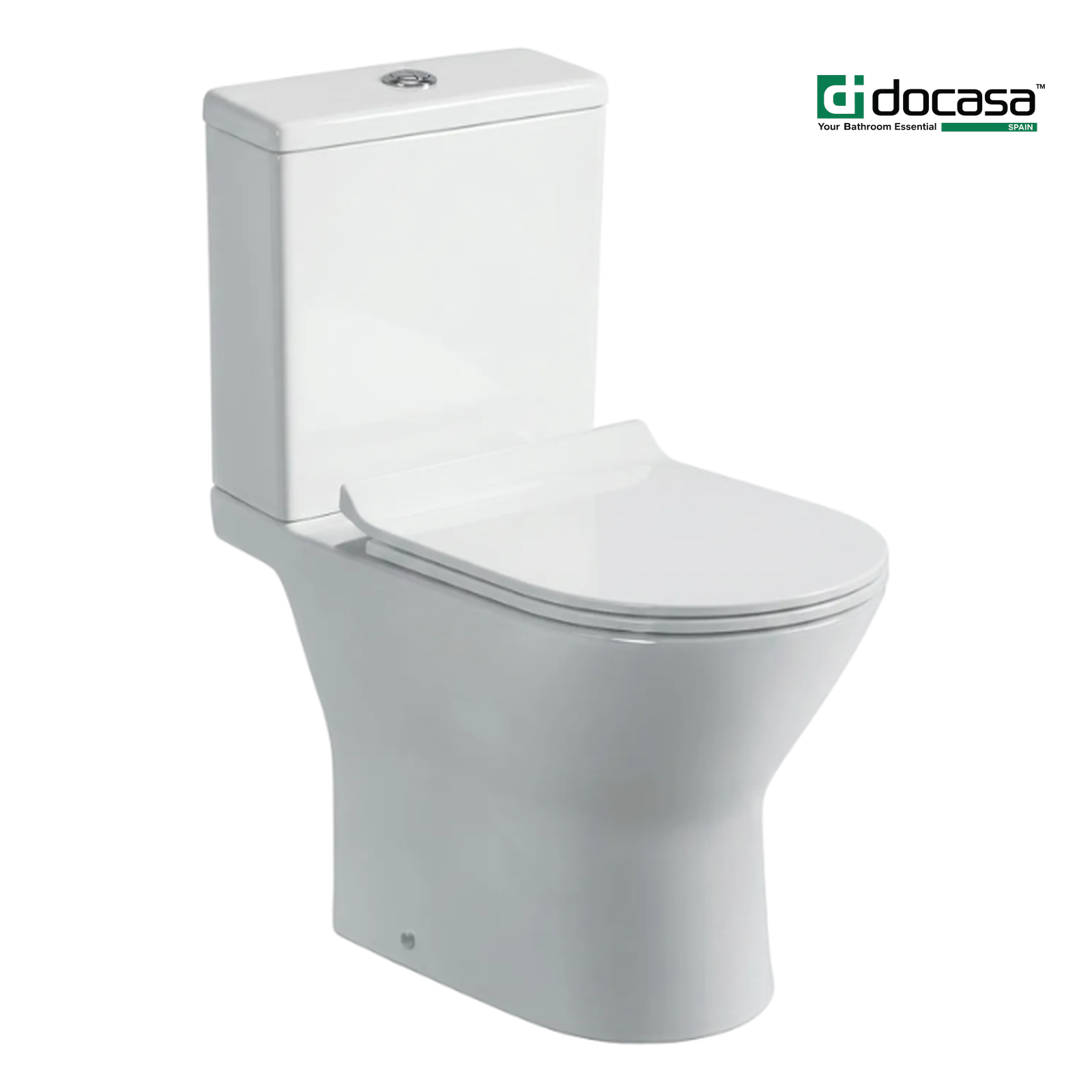 Docasa WD008 P-trap 180mm S-Trap 250mm Bathroom Closed Coupled Rimless Washdown WC Water Closet Jamban Duduk