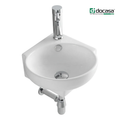 DOCASA B311D 360mm Ceramic Wall Hung Basin Sinki Tandas Bilik Mandi For Bathroom, Dining Area, And Outdoor