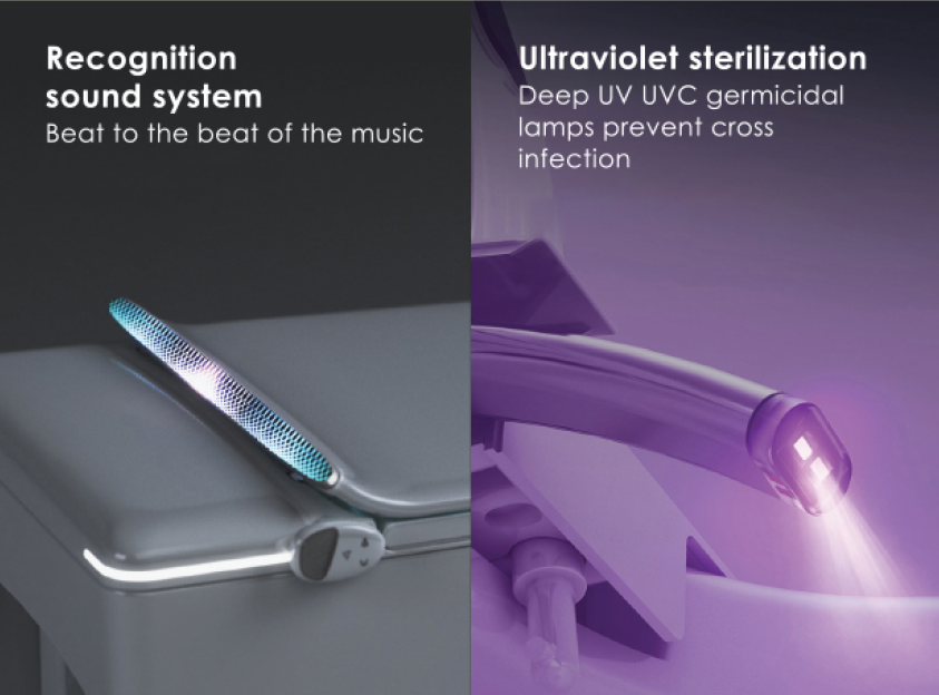 DOCASA A9000 Ceramic STRAP 250MM Smart Toilet Bowl Set Save Space Auto Sensor Dual Flush Tankless Water Closet Small WC