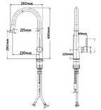 GLORY GLKT2022 Kitchen Pull Out Mixer Tap