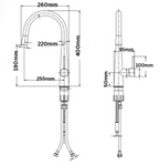 GLORY GLKT2021 Kitchen Pull Out Mixer Tap