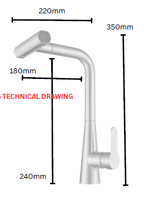 GLORY GLKT2025 Kitchen Pull Out Mixer Tap