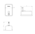 SORENTO SRT38871 Matte Black Stainless Steel Vertical Soap Dispenser