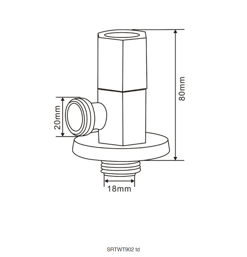 SORENTO SRTWT902-GY Modern Angled Radiator Valves Gold Chrome