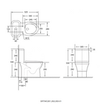 Sorento SRTWC201 Children One Piece Water Closet Washdown Flushing Technology S-Trap 200mm