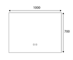Sorento SRTMRL707 1000mm Frameless LED Mirror | Anti-Fog, Touch Sensor & White LED Backlight