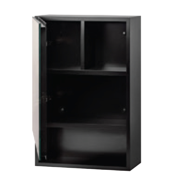 Sorento SRTMCB5061-BL 500mm Aluminium Mirror Cabinet | Black