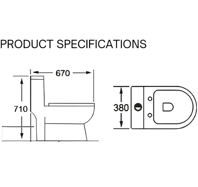 [Malaysia Day Special Bathroom Package] One-Piece Water Closet + 430mm Aluminium Basin Cabinet Set