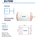 ELTON EH-45 45L Horizontal Storage Water Heater Fast Heating 3.0KW Stainless Steel Tank Hot Water System