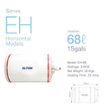 ELTON EH-68 68L 15gals Horizontal Storage Water Heater Fast Heating 3.0KW Stainless Steel Tank Hot Water System