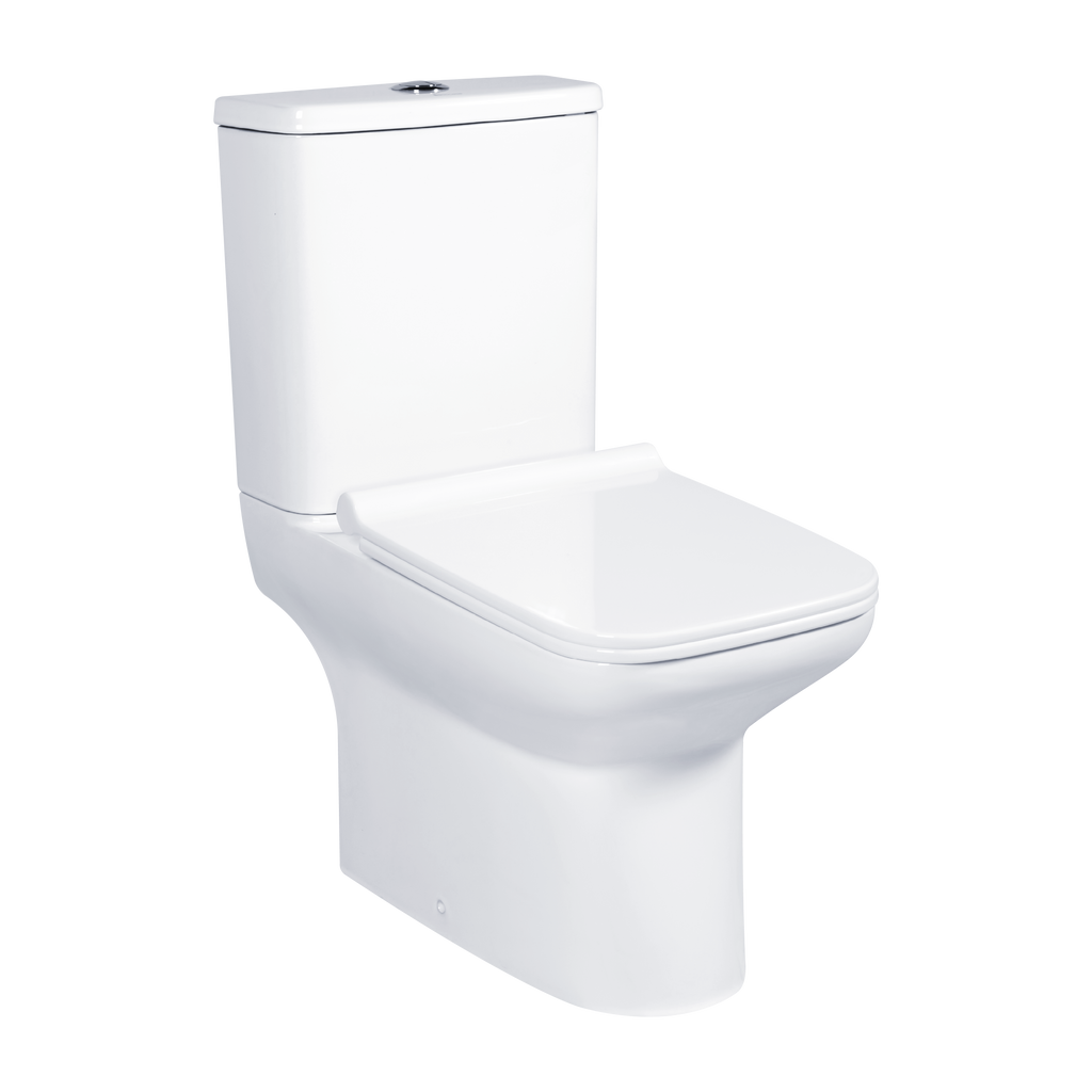 Docasa WD007 P-trap 180mm S-Trap 100mm till 300mm Bathroom Closed Coupled Rimless Washdown WC Water Closet Jamban Duduk