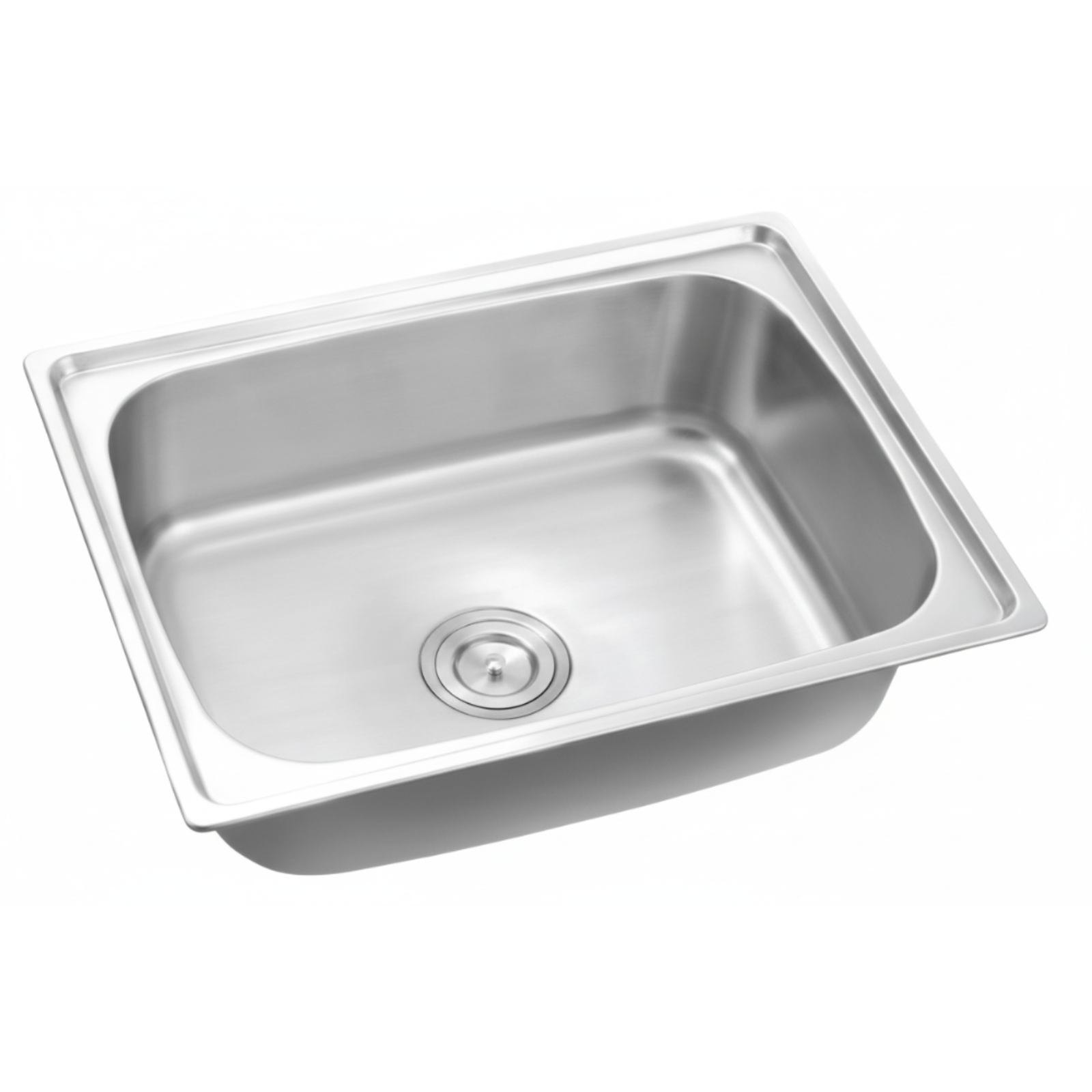 GLORY GL6045 600mm Stainless Steel Kitchen Sink Top-Mount Single Bowl Matt Sinki Dapur