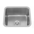 GLORY GL5040-R50 450mm Stainless Steel Kitchen Sink Top-Mount Single Bowl Matt Sinki Dapur