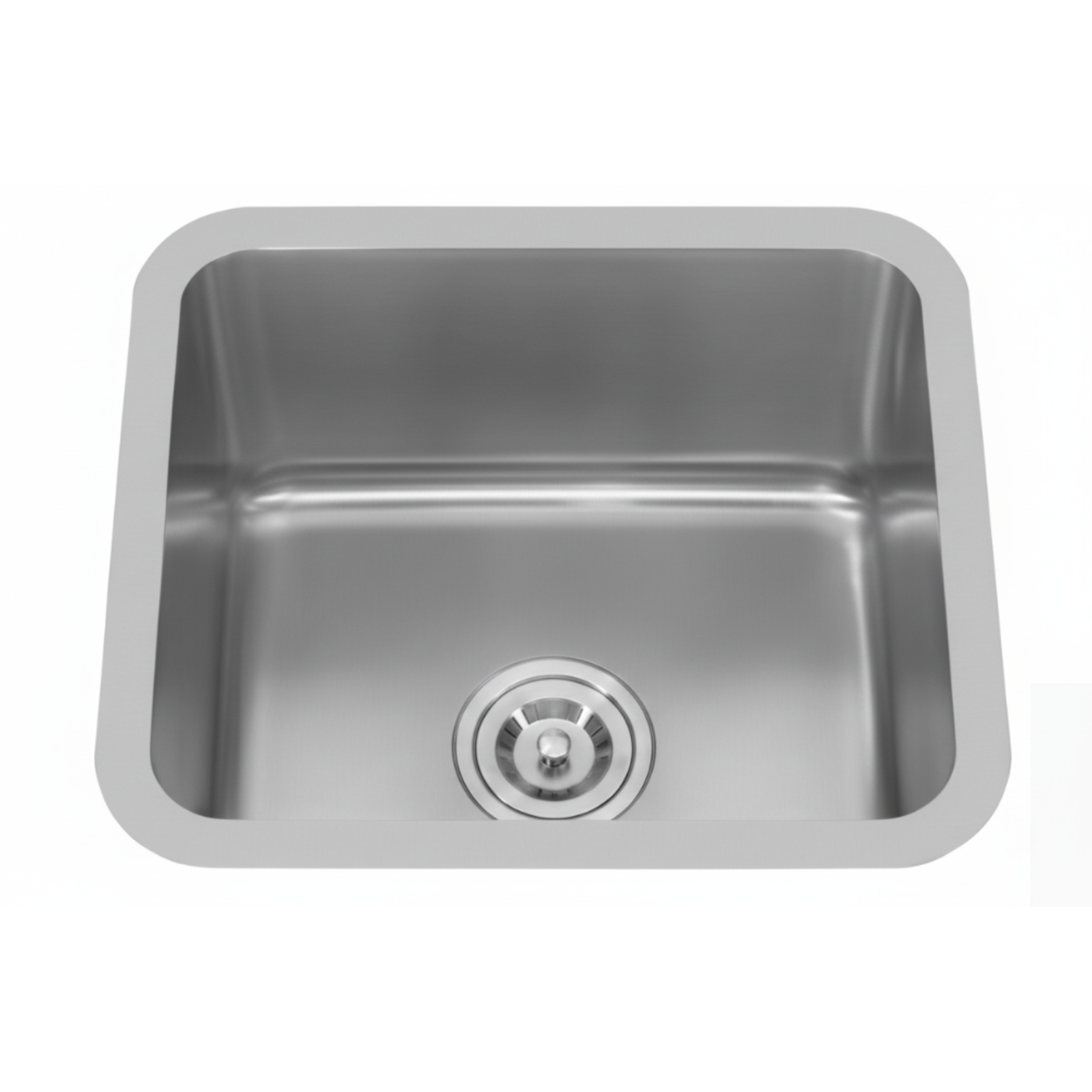 GLORY GL5040-R50 450mm Stainless Steel Kitchen Sink Top-Mount Single Bowl Matt Sinki Dapur