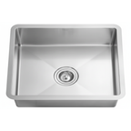 GLORY GL4541-R20 450mm Stainless Steel Kitchen Sink Top-Mount Single Bowl Matt Sinki Dapur