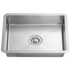 GLORY GL6146-R20 610mm Stainless Steel Kitchen Sink Top-Mount Single Bowl Matt Sinki Dapur