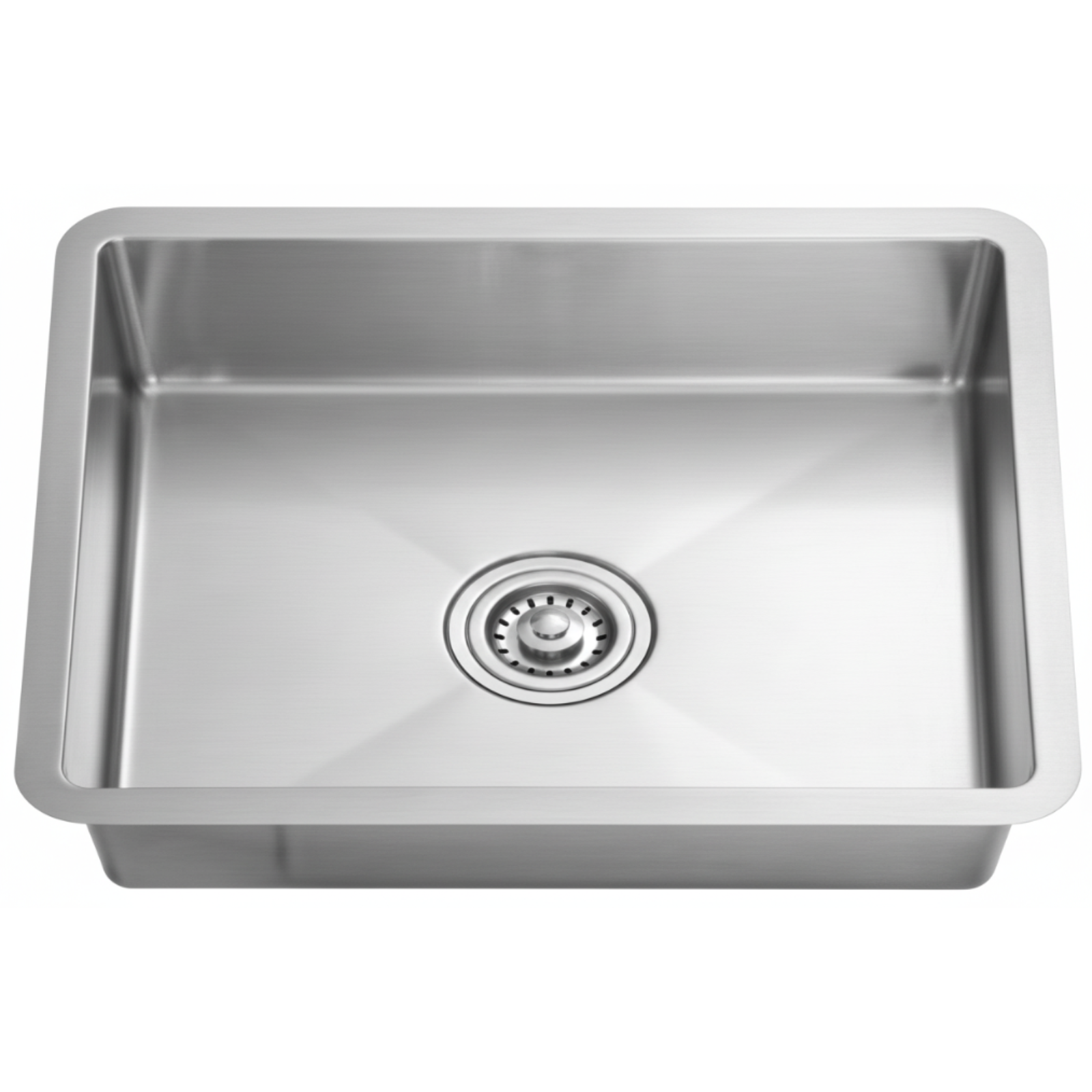GLORY GL6146-R20 610mm Stainless Steel Kitchen Sink Top-Mount Single Bowl Matt Sinki Dapur