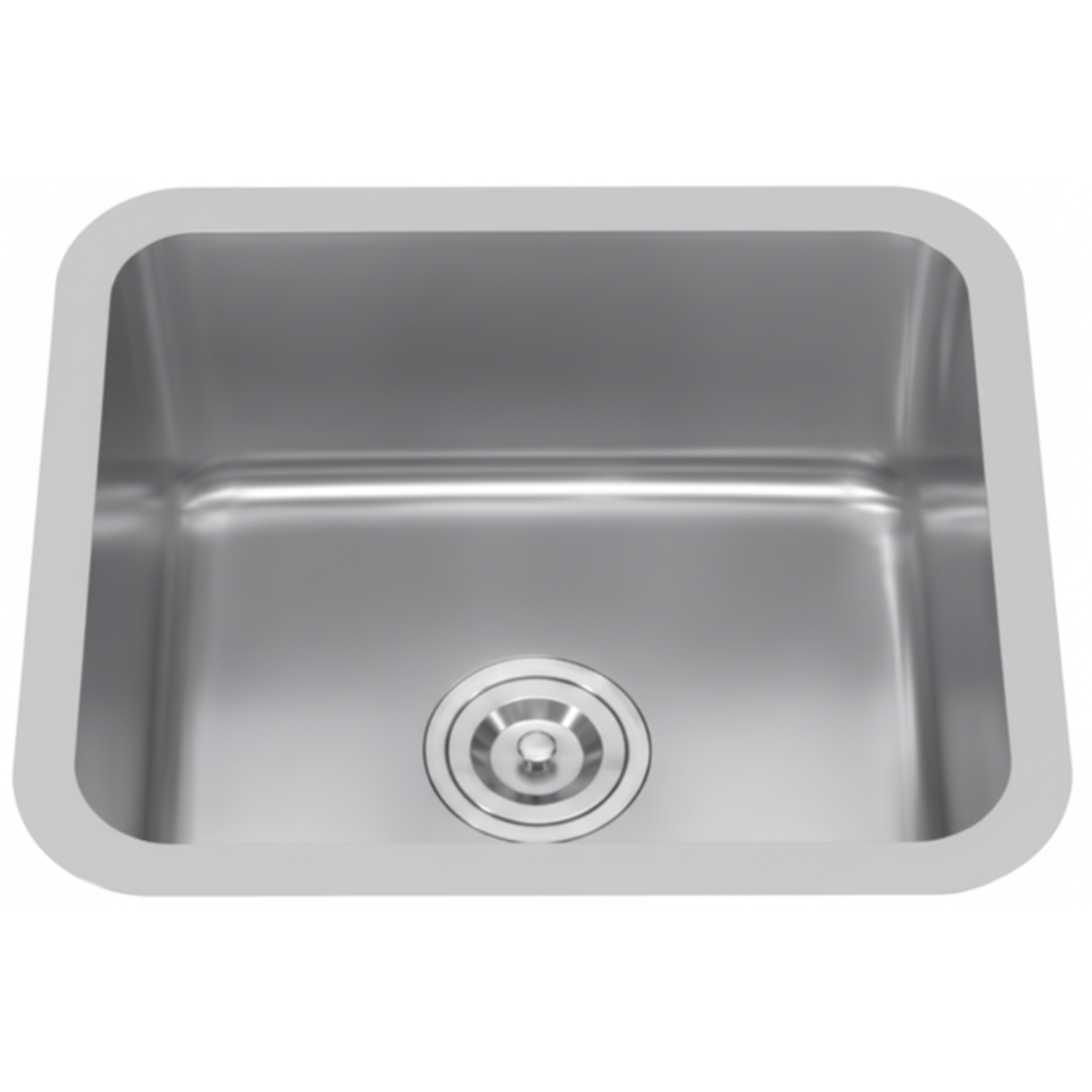GLORY GL4944-R50 490mm Stainless Steel Kitchen Sink Top-Mount Single Bowl Matt Sinki Dapur